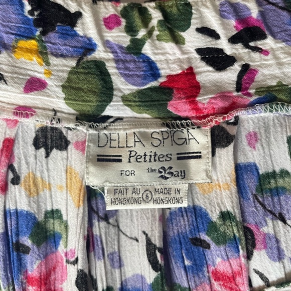 Vintage Floral Midi Skirt Della Spiga for The Bay - Picture 2 of 3